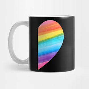 Matching Lgbt Valentines Day Rainbow Heart Gay Couple Mug